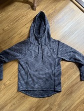 ATHLETA Pullover Hoodie Marbled Grey Small