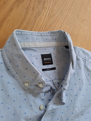 HUGO BOSS Herren Hemd Gr. 43/  XL Slim Fit NP 89   TOP Kollektion 2024