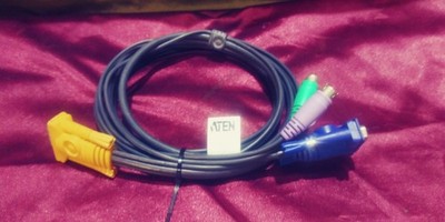 Aten 2L-5202P KVM PS/2 6ft keyboard/mouse VGA Cable