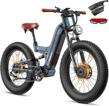 Freesky Warrior Pro 48V 30Ah Electric Bike Dual Motor 26*4" E-Mountainbike 190KM