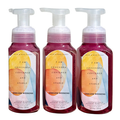Bath & Body Works ENDLESS WEEKEND Gentle Foaming Hand Soap 8.75 oz (3-Pack)