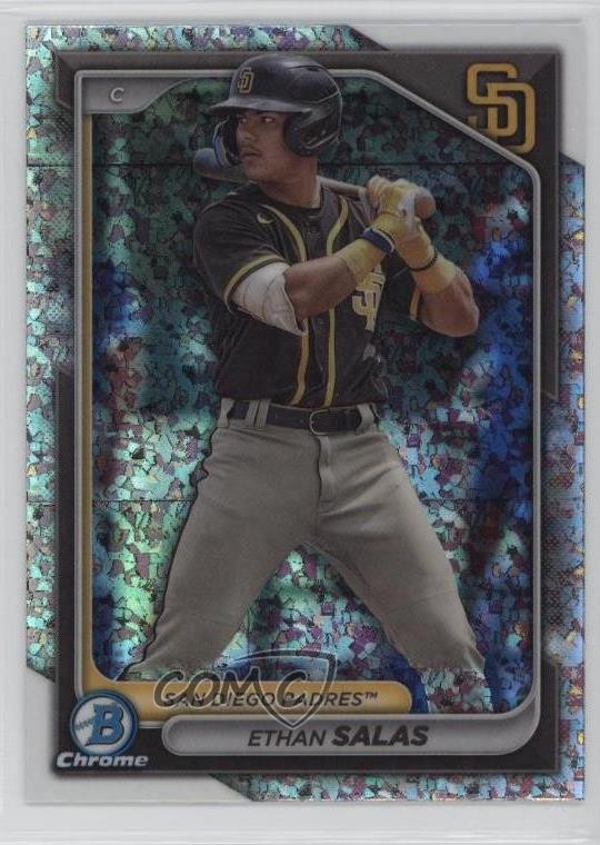 2024 Bowman Chrome Prospects Mini-Diamond Refractor Ethan Salas #BCP-102 14dq