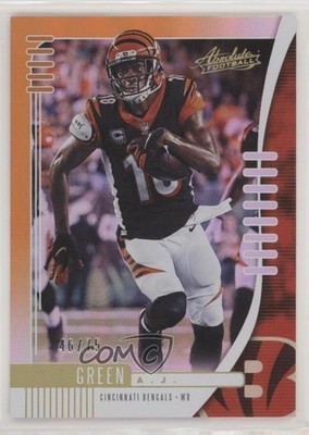2019 Panini Absolute Orange Spectrum 46/75 AJ Green #25 9o3
