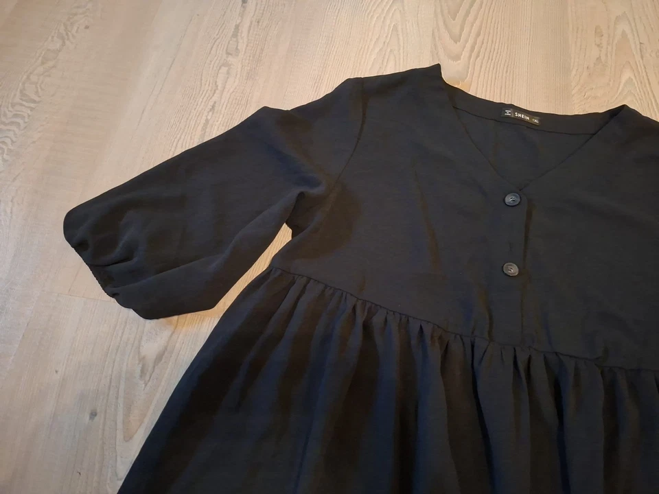 Wow 🤩Schwarzes Kleid,Tunika, Hängerchen, Shein, Gr. 1 XL👏wie NEU 😍 - Bild 3 von 4
