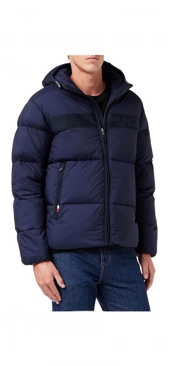 Tommy Hilfiger NY High Loft Puffer Jacket, XL Navy UK