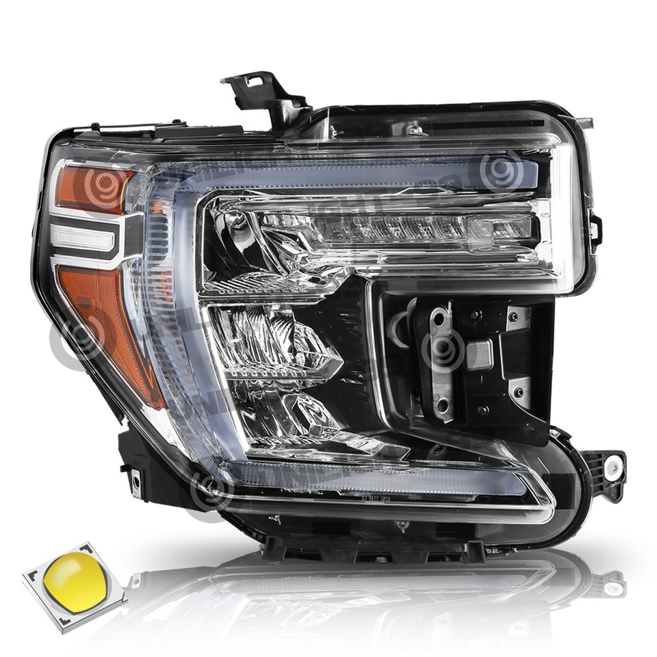 [Full LED]Headlight For 2019-2021 GMC Sierra 1500 Lamp w/ LED Signal ...