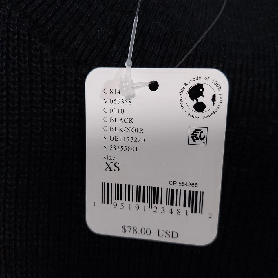 Свитер женский Free People XS черный FP пляжный с ложным вырезом вязаный пуловер OB1177220 - Изображение 4 из 4