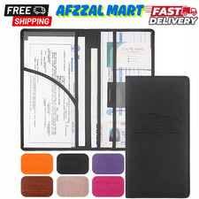 Premium Car Registration  Insurance Card Holder with Magnetic Shut, Vehicle Glo