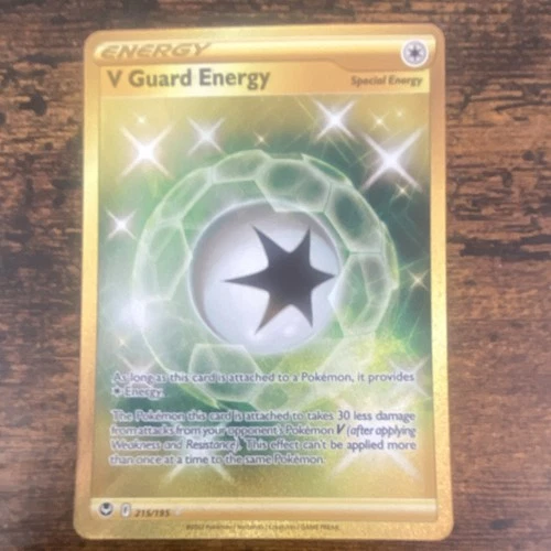V Guard Energy Secret Rare Holo 215/195 SWSH12 Silver Tempest EN
