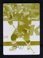 2021 Upper Deck Fleer Ultra Rookies Printing Plate Yellow 1/1 Trevor Zegras qf8