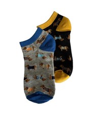 Women  s Low Cut Ankle Socks Dachshund Dog Print 2 Pairs