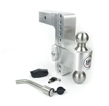 Weigh Safe Trailer Hitches LTB8-2.5-KA LOCKING 180 TURNOVER BALL 8" DROP HITCH