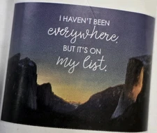 "I Haven't been Everywhere, but ..on list" WALL POSTER 24x36- New /Sealed/rolled