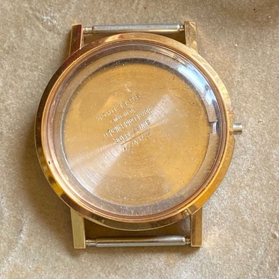 Zenith Uhr Gehäuse Gold Plaque Zenith Case 34mm Vintage Nos