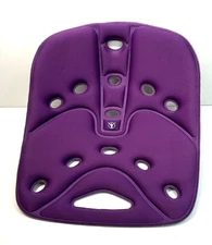 BackJoy SitSmart Posture Seat Lower Back Pain Relief - Purple Memory Foam