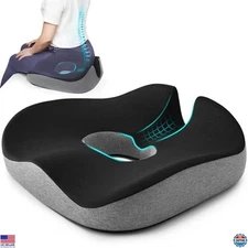 Comfort U-Shaped Donut Pillow - Tailbone Pain Relief & Hemorrhoid Cushion -