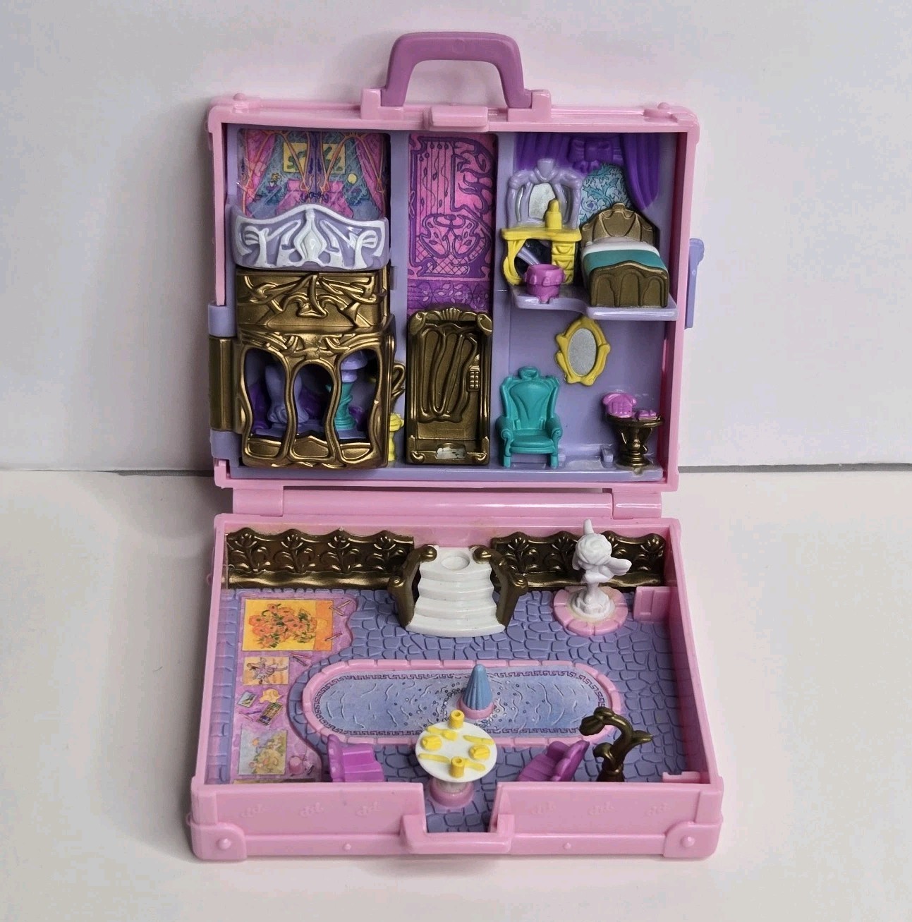 *SUITCASE COMPACT ONLY* 1996 Vtg Polly Pocket  Polly in Paris Bluebird Toys