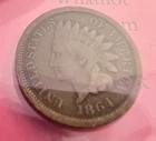 1864 Bronze Indian head Cent G