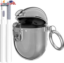 Clip Lock Case for Pixel Buds Pro Clear TPU Protective Cover with Cleaner Kit