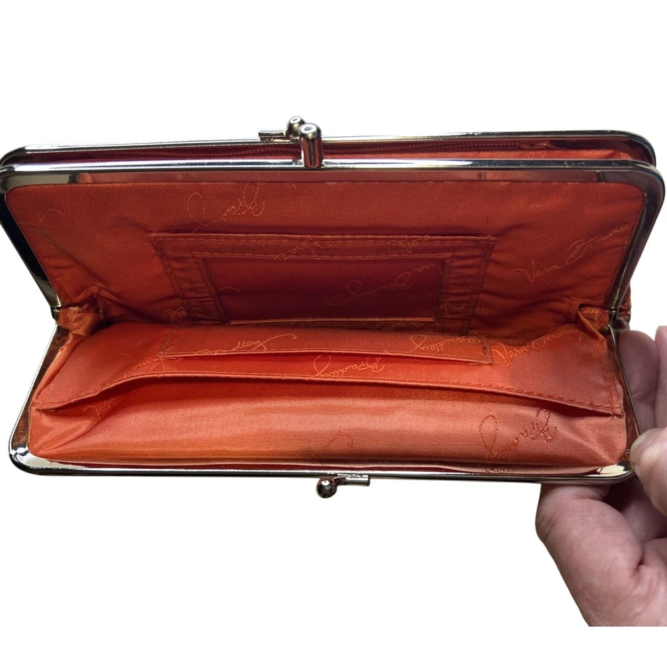 Cartera Vera Bradley Doble Bloqueo Beso Naranja Pimentón Foto 3 de 4