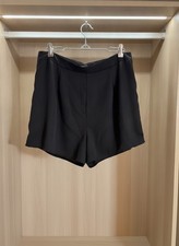 SHEIN Women's Black High Waisted Pleated Shorts Size XL New Without Tags