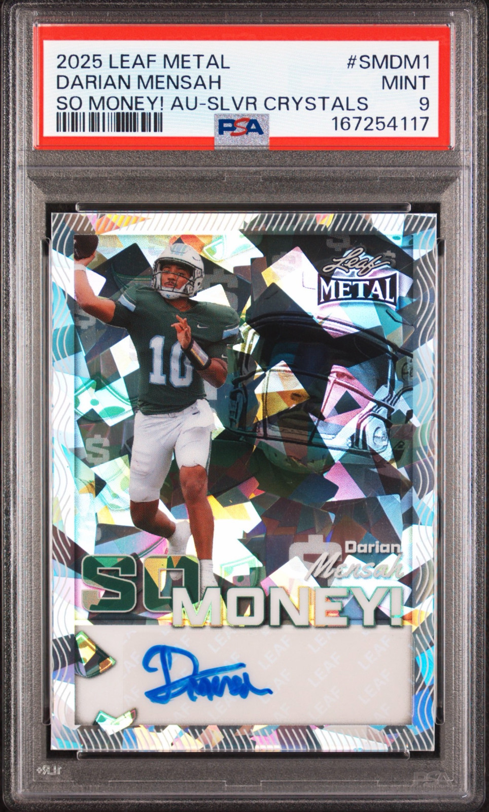 2025 LEAF DARIAN MENSAH AUTO PSA POP 1 SICK BOWMAN CHROME SSP /10 1/1 GEM9 MIAMI view 1