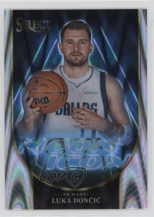 2023-24 Panini Select Neon Icons Tectonic Prizm Luka Doncic #21 00jz