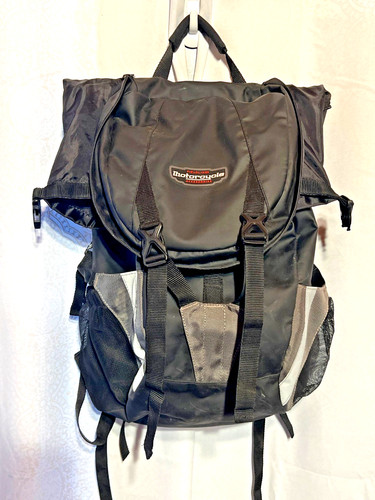 Fieldline Motorcycle Accessories Backpack Black & Gray Multi-Compartment With Me