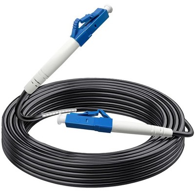 15m LC to LC Outdoor Armored Simplex Fiber Optic Patch Cable Assembly Lead