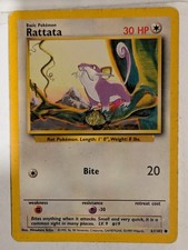 RATTATA - 61/102 - Base Set Pokemon Card