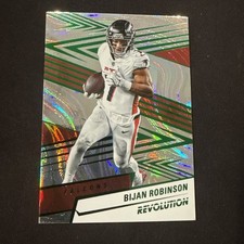 2025 Panini Revolution #122 Bijan Robinson Green Swirl /199