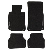 Velours FußMatten FüR BMW 5Er E39 1995-2004 Autoteppich Automatten Schwarz 4 Tlg