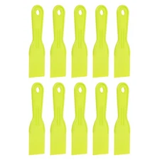 10pcs Putty Knife 2" Width Flexible Plastic Putty Knife Paint Scraper Yellow