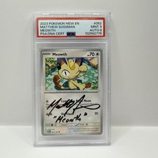 Matthew Sussman Autograph Signed - Meowth 52/165 - S&V 151 Pokemon Card - PSA 10