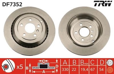 Bremsscheiben für Mercedes X164 W164 W251 V251 10-14 A1644231112
