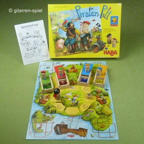 Pirate Pitt - Complete 1A Excellent! Best Children's Game 2000 by Haba No. 4174 Ages 6 and Up