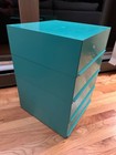 Four [4] Turquoise space age stacking Vintage Kartell 4601 Simon Fussell drawers — photo 4