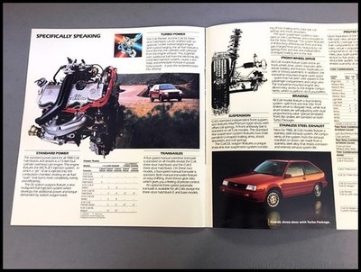 1988 Dodge Colt 16-page Original Mitsubishi Sales Brochure Catalog