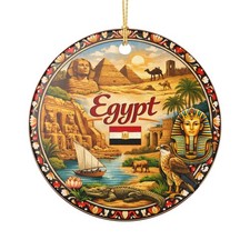 Egypt Ornament  Ceramic Travel Souvenir Ornament