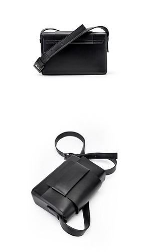 Bolsos de mano de cuero liso para mujer pequeños informales deben bandolera bolsos de cuero de vaca - Imagen 12 de 22