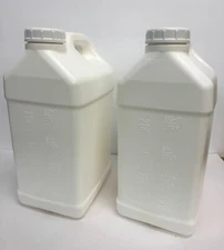 2.5 Gallon plastic container (Pack 2) Industrial F-Style HDPE. Heavy Duty