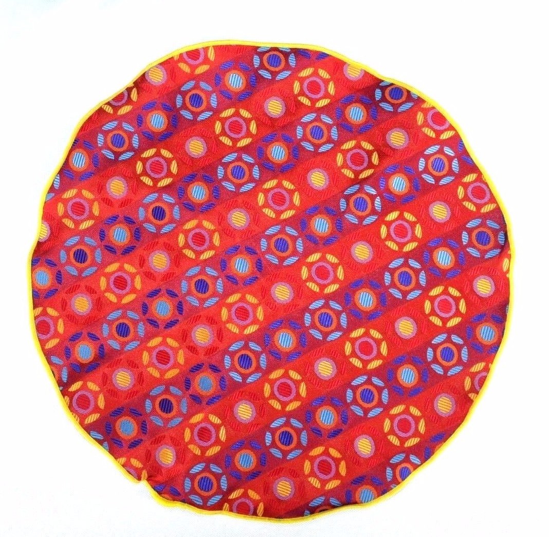 Lord R Colton Masterworks Pocket Square - Pisaq Lava Red
