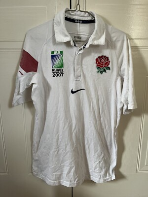 Nike England Rugby Shirt World Cup 2007 Size Men's Small UK