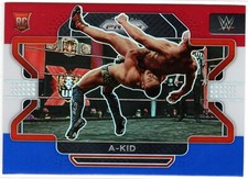 2022 WWE Panini Prizm A-KID #17 Red White Blue Parallel NXT UK Rookie Card