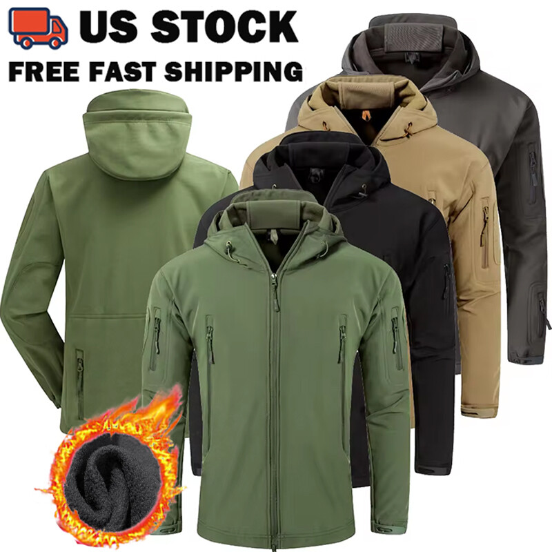 Men's Waterproof Winter Jacket Winter Warm Coat Outdoor Ski Snow Hooded Jacket