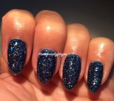 BLUESKY GEL NAIL POLISH BLUE GLITTER NAVY MULTI DIAMOND BLZ42 UV