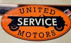 Giant United Services Die-Cut Sign. Heavy Sign, Great Colors & Shine — photo 3