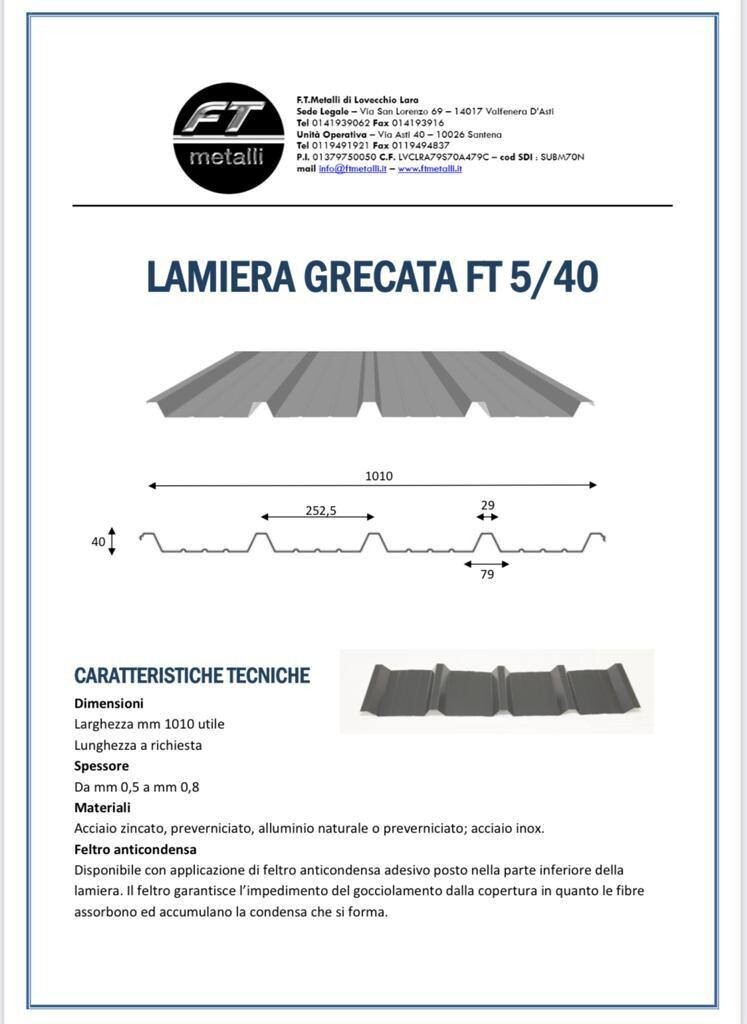 Lamiere Grecate Per Coperture - Metecno Italia - Foto 2