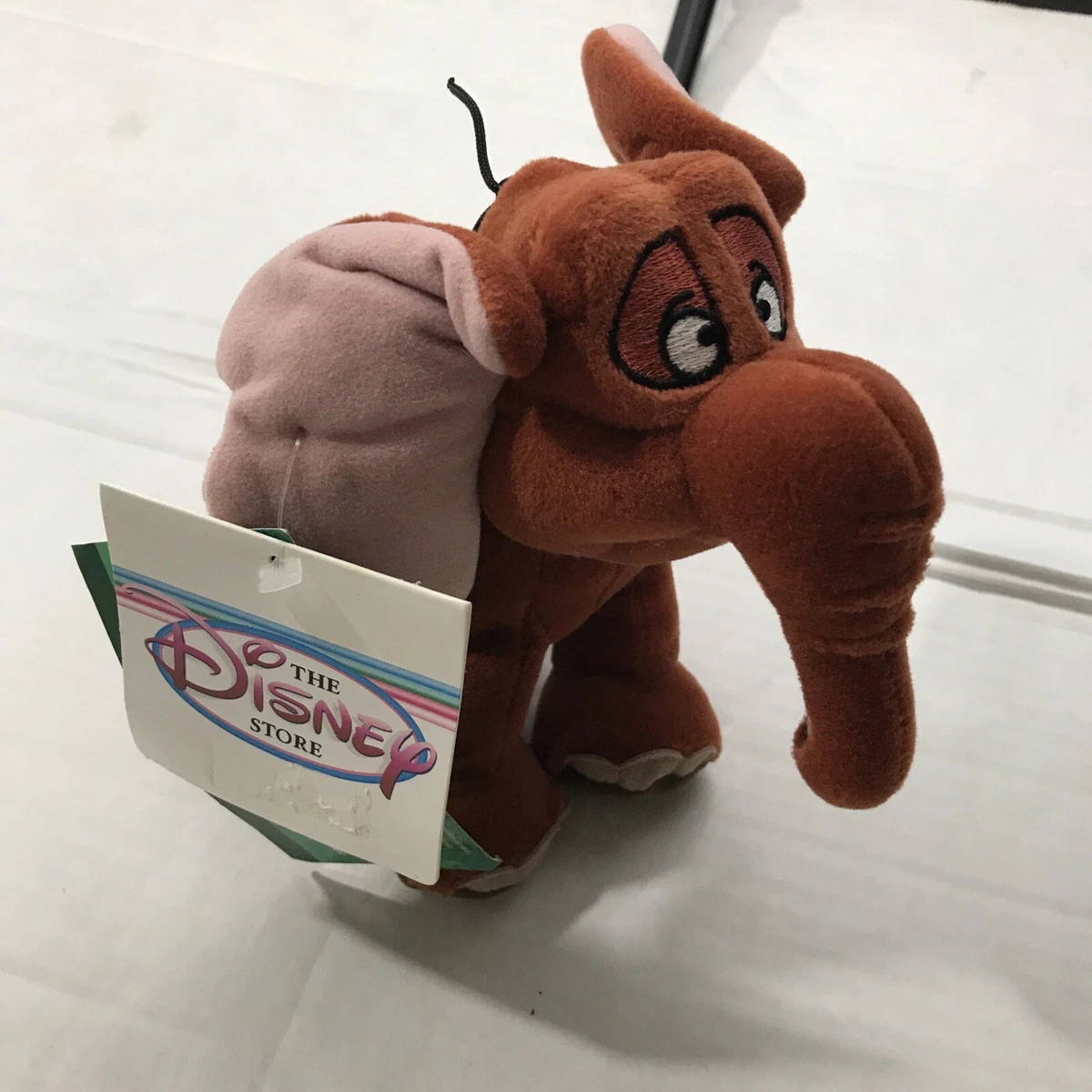 Disney Store Tarzan Tantor Sound Plush Bean Bag Toy 8 In. NWT Lightly Hear Laugh