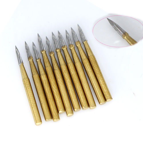 10 Pcs Dental Carbide Steel Trimming Finishing Burs Tungsten Bur FG Handpiece - Afbeelding 26 van 193